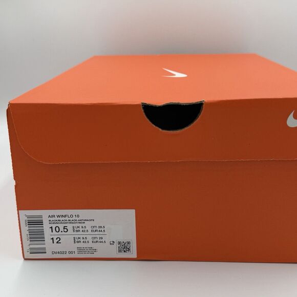 Nike Air Winflo 10 Men\'s Running Shoes Black AnthraciteDV4022-001 Size 10.5 NEW main image 5